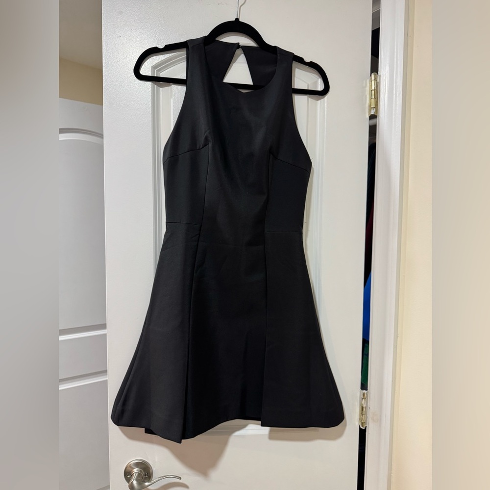 Finders Keepers Black Mini Dress Open Back with Buckle